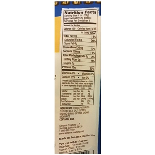 Sonoma Creamery Cheese O's, Parmesan, 3.75 Ounce Bag (Pack of 6)