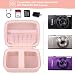 Supmay Carrying Case for Canon IXUS 285 HS/PowerShot IXY 650/ ELPH 360 Camera, IXUS 285 HS Protective Case Storage Holder Travel Bag with Wrist Strap, Mesh Pocket for Battery Pack, USB Cable, Pink
