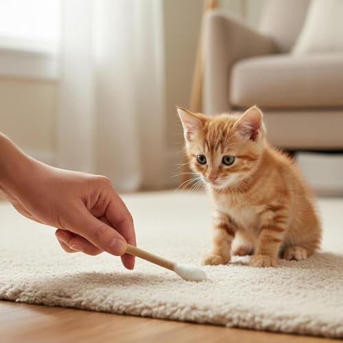 Juguetes para Gatos Colcolo suministros interactivos con hisopos de algodón para interior 7