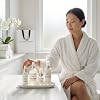 REFINE BEAUTY Hydration Glow Skincare set with Niacinamide, Hyaluronic Acid, Chamomile, Aloe, Peptides, Avocado, Vitamin C, Spa day, Gift set, Travel size for a natural Glow