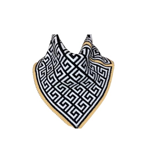 Fashionable Versatile Triangle Scarf, Winter Warm Knit Triangle Shawl Wraps Collar Scarf Neck Gaiter for Women Girls