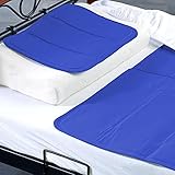 Newgen Medicals Kühlmatte: Kühlende Matratzenauflage, 90 x 90 cm, wiederverwendbar, blau (Kühlmatratze, Kühlende Matratze, Klimaanlage fürs Bett)