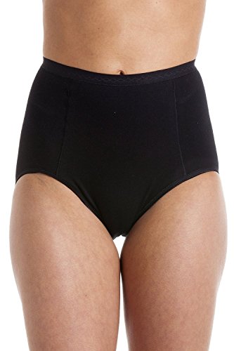 Slips femme Camille taille haute lot de 2 noir 46 anti-marques sous les vêtements