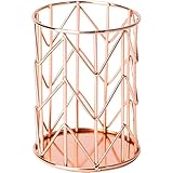 Hermosos colores: color de oro rosa..Accesorios de escritorio de alambre de color oro rosa Agregue un toque moderno a cualquier escritorio de oficina o de casa