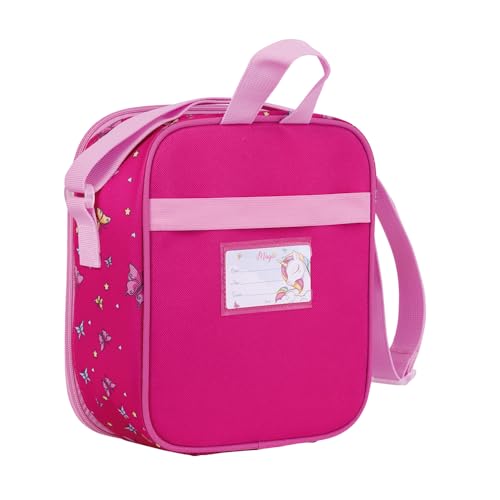 BRW Lancheira Termica Escolar Magic Unicornio Rosa