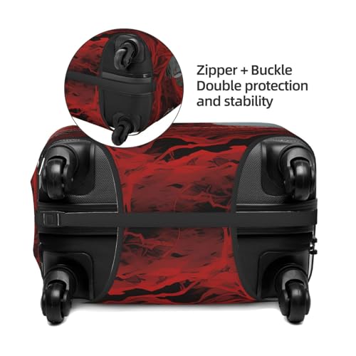 grim reaper angel Death Dark Blood red Elastic Travel Luggage Cover Travel Suitcase Cover for Trunk Case 19''-32'' Luggage Protective Cover4