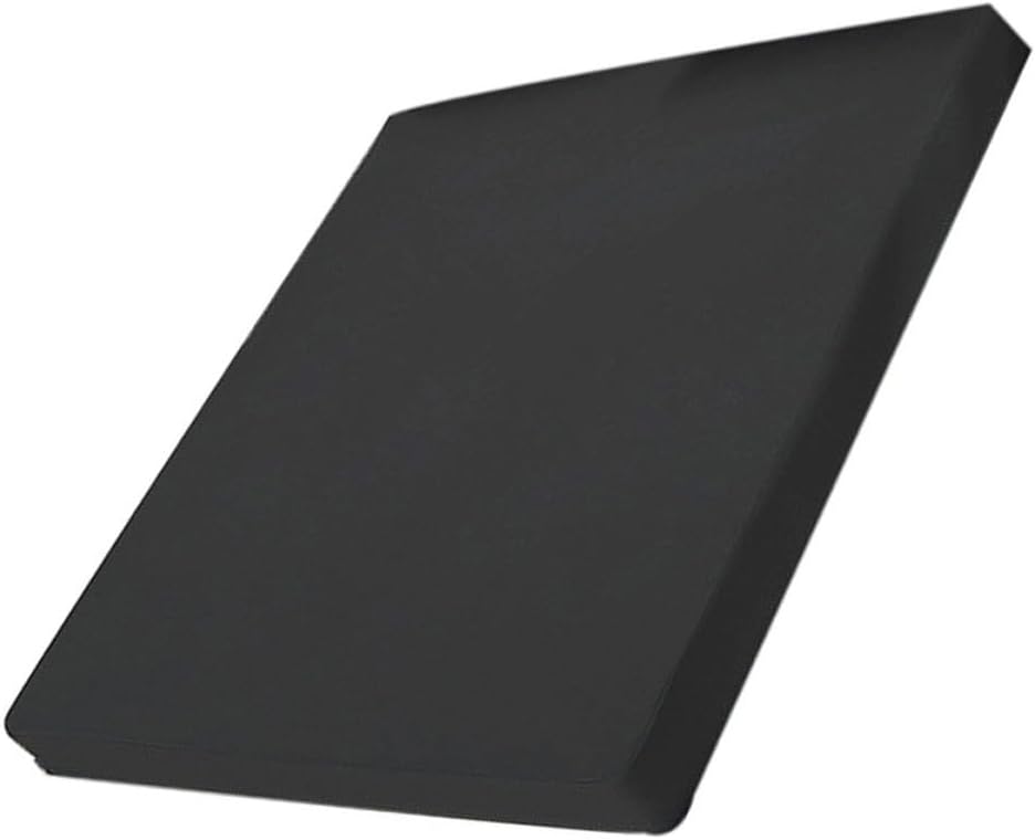 Waterproof Mattress Protector Black 150x200x30cm Dacron Machine Washable