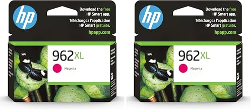 Image of HP 962XL Magenta High-Yield Ink Cartridge | Works with OfficeJet 9010,Pro 9010,9020 | Eligible for Instant Ink-| 3JA01AN,(Pack of 2)