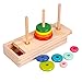Scatola di Legno della Torre di Hanoi, Giocattoli educativi per Bambini in Legno, Formazione sul Pensiero Logico, Gioco a Dieci Strati della Torre di Hanoi, Adatto a Bambini di 36 Mesi