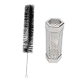 1 Set Smoker Outdoor Generators Oven Rack Smoke Tube Gas Grill Portable Electric Gas Stash Bbq Smoke Mesh Tube Bbq Smoke Generator Sturdy Barbecue Tool Silver 304 Stainless Steel FUNOMOCYA