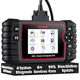 iCarsoft E660 2025 Version 4 Systems OBD2 Scanner, ABS SRS Engine Transmission Car Code Reader with 6 Reset Service Clear Fault Codes Battery Test Diagnostic Scan Tools Lifetime Free Upgrade