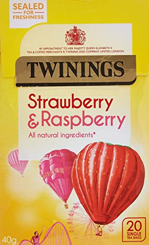 Twinings Strawberry & Raspberry Tea Bags, 40 g