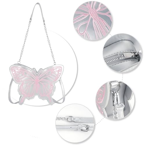 Women Mini Butterfly Shape Chain Strap Cross-body Bag Evening Clutch Handbag4