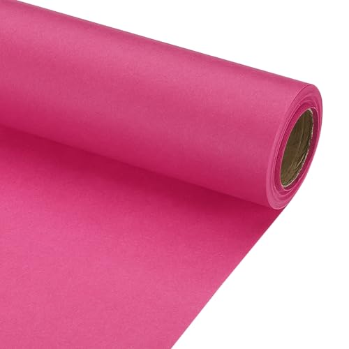 PATIKIL Wrapping Paper 12 x 300(25) 70 GSM Craft Paper Roll Kraft Packing Paper for Poster Bulletin Board Gift Wrapping Dark Pink