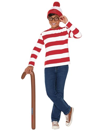 Disfraz completo infantil de Waldo Where's Waldo miniatura 1