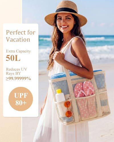 Conjunto de sombrero y bolso de playa para mujer miniatura 3