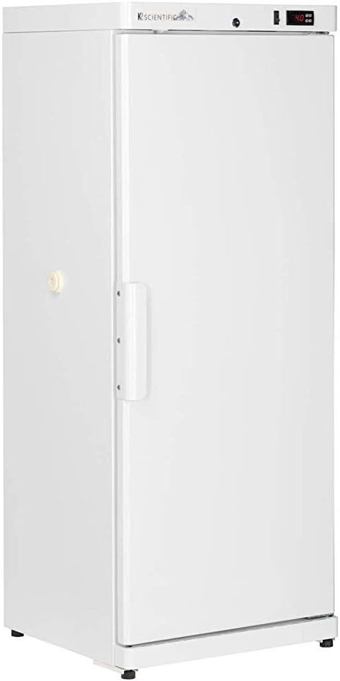 Upright Solid Door Refrigerator with Solid Door for Vaccines & Pharmaceuticals - Medical-Grade Storage - 6 Shelves - 10 Cu. Ft.
