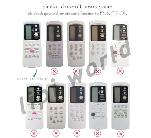 Image of LipiWorld 88LLOYD AC Remote Control (Old Exactly Same Will Only Work) Compatible for Lloyd AC Remote