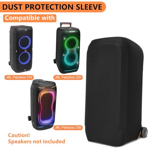 Image of OUUTMEE Dust Cover for JBL PartyBox 320 /310 /330 | Portable Party Speaker Stretch Dust Case Sleeve for Home or Outdoor