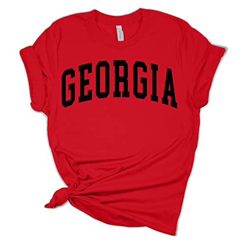 Womens Georgia Football Varsity Georgia Unisex Fit Short Sleeve T-Shirt