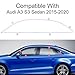 Stainless Steel Window Trim Chrome Delete for Audi A3 S3 Sedan 2014-2020 Black Window Trim Blackout Kit