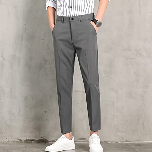 Pantalones Casual Ajustados No Plancha para Hombre miniatura 3