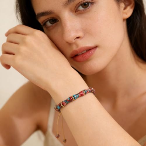 Image of 7 Chakra Bracelet Bohemian Handmade Leather Wrap Healing Protection Natural Stone Yoga Beaded Bracelets Boho Friendship Jewelry