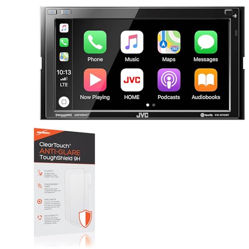 BoxWave Screen Protector Compatible with JVC KW-M750BT - ClearTouch Anti-Glare ToughShield 9H (2-Pack), Anti-Glare 9H Tough Flexible Film Screen Protector
