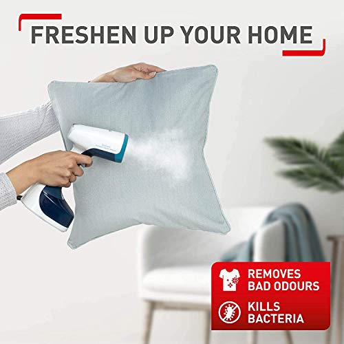 T-Fal Access Steam Minute Travel around the World, versatile handheld steamer, steam iron, Dual Voltage, refresh, sanitize clothes, couch covers, curtains, Blue/White by T-Fal - Image 6