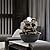 WICHEMI Indoor Fountains Tabletop Fountain Waterfall Fountain Indoor Water Feature Stacked Rocks Feng Shui Zen Meditation Relaxation Desktop Fountain with LED Light for Home and Office Decor(Style 5)