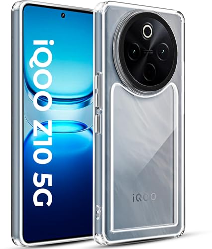 Image of A rtistque Ultra Stylish Back Cover Case for iQOO Z10 / Vivo T4 5G | Premium Shockproof TPU | Protective Design | iQOO Z10 / Vivo T4 Back Cover - White