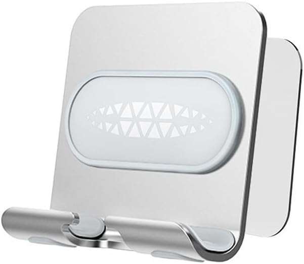 Wall Phone Holder with 360 Degree Horizontal and Vertical Rotation and Adhesive Lazy