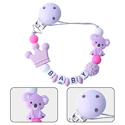 Clipes de Chupeta de Bebê | Clipe de Chupeta de Silicone | Suporte de Corrente de Chupeta de Meninos