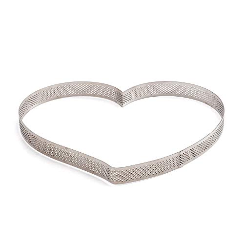 Decora DECORATION 0064087 MICROFORM HEART 24 X 22 X 3,5 H CM STAINLESS STEEL