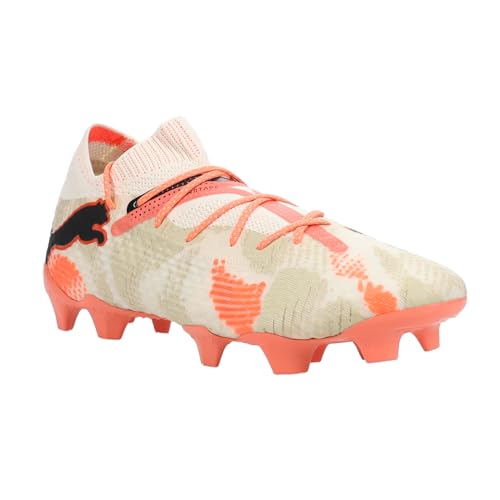 PUMA Mens Future 7 Ultimate Gk Firm GroundArtificial Ground Soccer Cleats - Off White, Orange - Size 10 M2