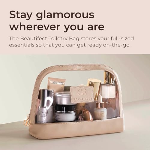 Toiletry Bag - Travel Bag for Toiletries with Vegan Leather & Suede Finish - Durable & Water Resistant With Signature Zip Details - Toiletry Bag for Women2