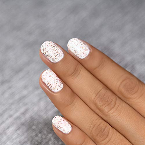 Image of ILNP Love Triangle - Metallic Silver, Gold, and Rose Flakie Topper Nail Polish, Chip Resistant, 7-Free, Non-Toxic, Vegan, Cruelty Free, 12ml