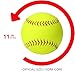 OMYOPY Yellow Sports Fastpitch Softballs, 11