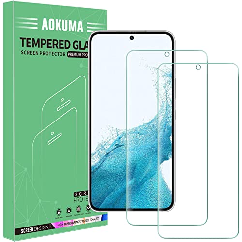 AOKUMA Samsung Galaxy S23/S22 5G Verre Trempé, [Lot de 2]