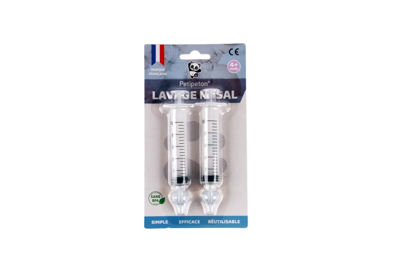 mouches bébé seringue nasale Lot de 2-Dispositif de rinçage-Nettoyeur de nez-De Haute Qualité-irrigation nasale-Sans BPA et Sans Phtalate