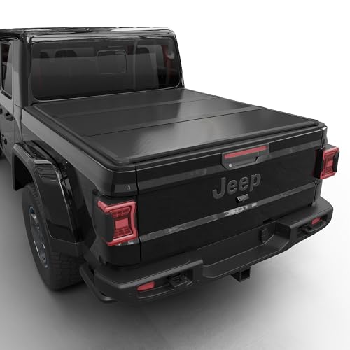 Image of Hard Folding Truck Bed Tonneau Cover |CFHT-031|Fits 2020-2026 Jeep Gladiator 5' Bed (60.3 inch)