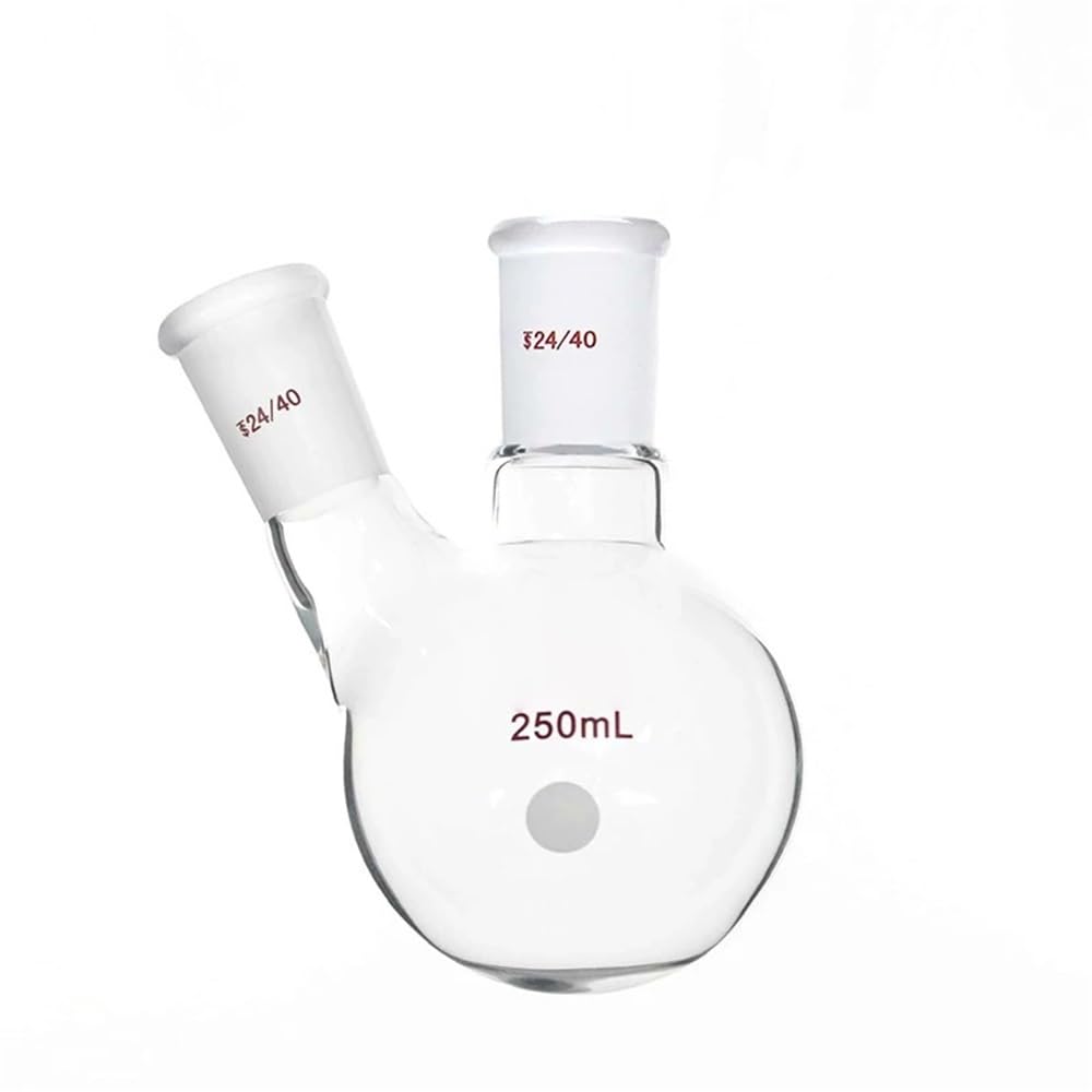 LH-09 Schräger Zweihalskolben aus Borosilikatglas, Fassungsvermögen 500 ml/1000 ml(LH-092919)