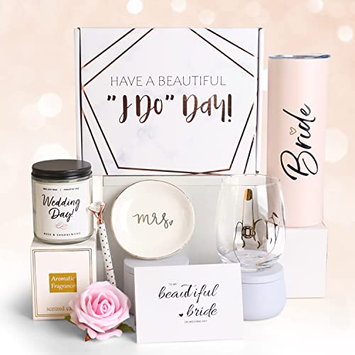 Image of Bride To Be Gifts Box, Bridal Shower, Bachelorette Gifts For Bride, Engagement Gift For Her, Wedding Gift For Her, Bachelor Party, Stainless Steel Tumbler Cup, Ring Finger Wine Glass