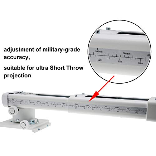 Nc Projector Wall Mount With Universal Mounting ,Telescopic Bracket Hanger,33Lbs Load Capacity,High-Precision Adjustable: (12.8’’-29.13’’),White,(Tyyzj02) #TOP3
