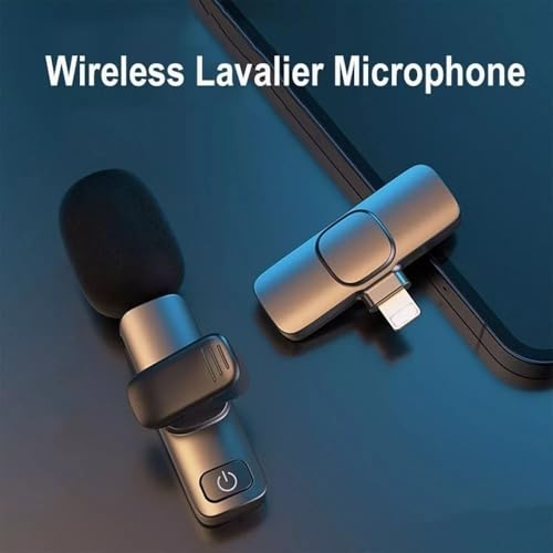 Microfone Lapela Sem Fio Compatível Android Usb C Tipo C