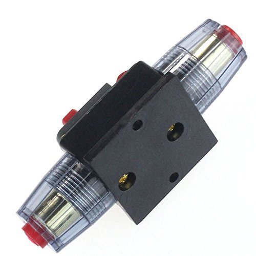 Miniatura 3 de ZOOKOTO - Interruptor de circuito para coche, bote marítimo, bici, estéreo, con interruptor de fusible en línea con reinicio manual de 12 V-24 V CC,