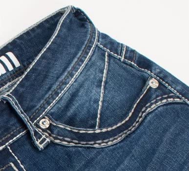 Men's Premium Straight Fit Denim Jeans Sizes 28-38 Style:WB015 Blue4