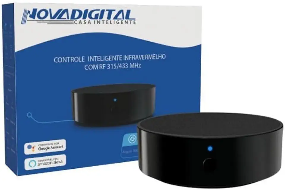 Smart Controle Remoto Universal Wifi IR Rf315 RF433mhz Alexa Rm6 Pro