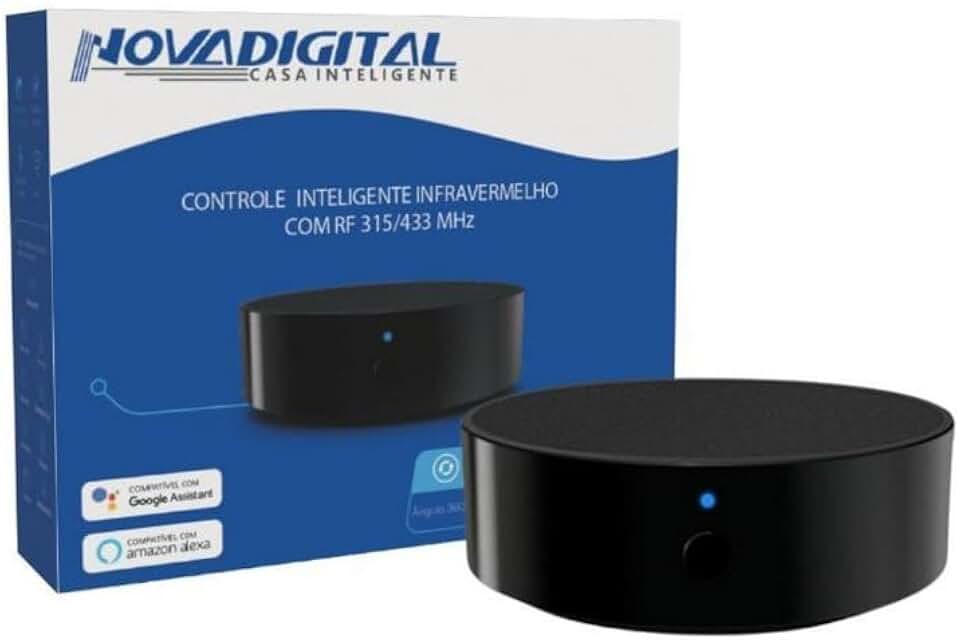 Smart Controle Remoto Universal Wifi IR Rf315 RF433mhz Alexa Rm6 Pro