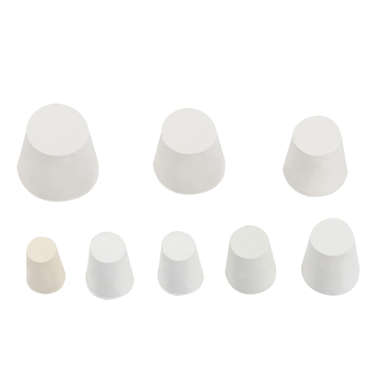 KICHOUSE Multi-Purpose Sealing Plugs 16pcs White Rubber Plugs for Bottle Tube Sealings